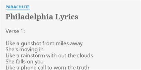 Philadelphia Lyrics .